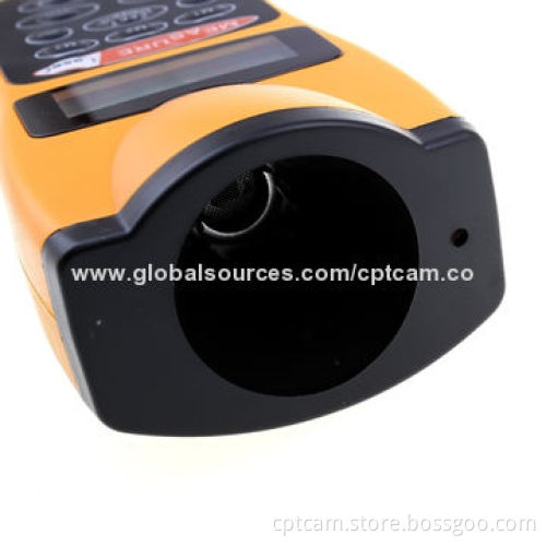 Ultrasonic Distance Meter/Range Finder with Laser Point, 0.5-18m CP-3007, Meter Function Button